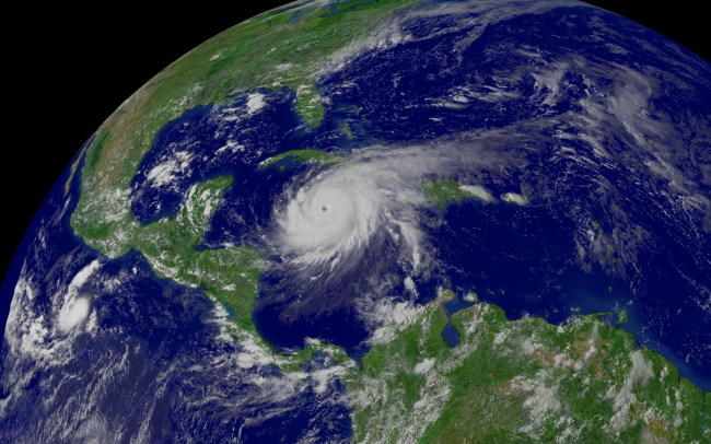 Hurricane Ivan south of Cuba