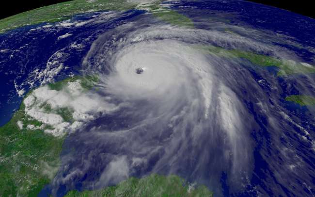 Hurricane Ivan in the Yucatan Channel
