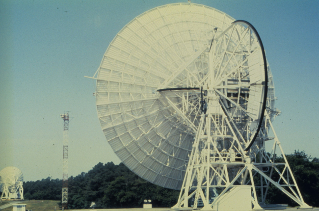 Satellite signal receiving station at Wallops Island, Virginia
