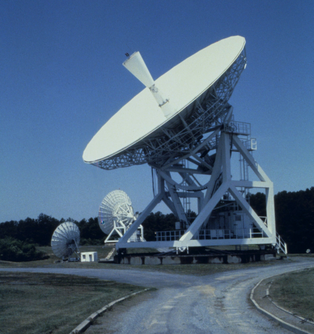 Satellite antennas at Wallops Island