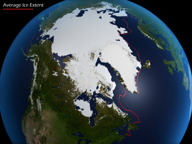 Arctic sea ice rapidly melting