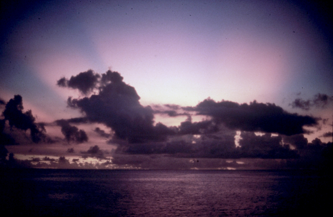 Sunset in the Marianas Islands