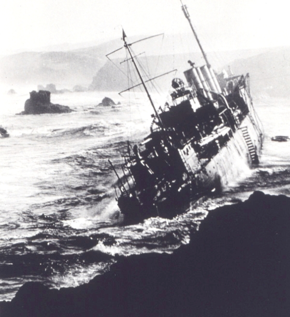Wreck of the 7 destroyers near Pt