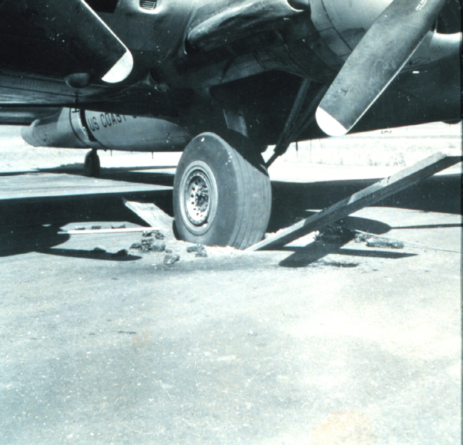 One of the hazards of heavy aircraft on remote airstrips