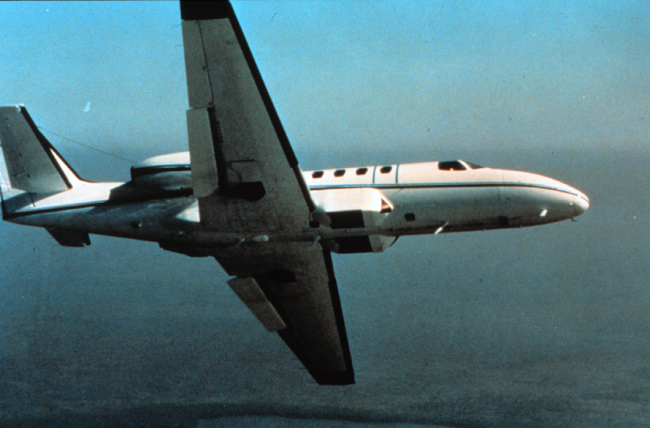 NOAA jet outfitted for photogrammetric missions