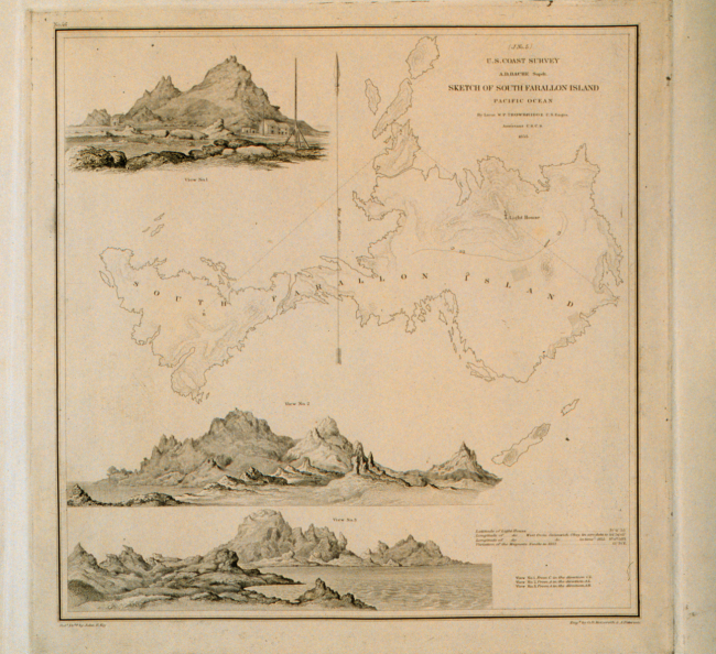 South Farallon Islands as sketched by Army Captain William P