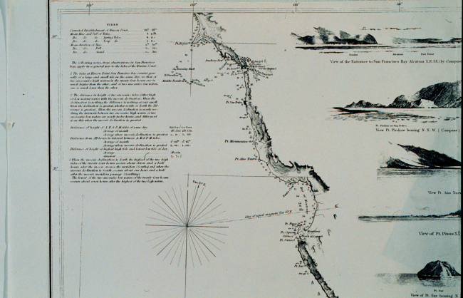 Section of West Coast chart centered on Monterey Bay