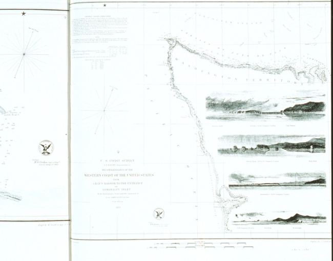 Chart of northwest coast of United States, Gray's Harbor to Admiralty Inlet