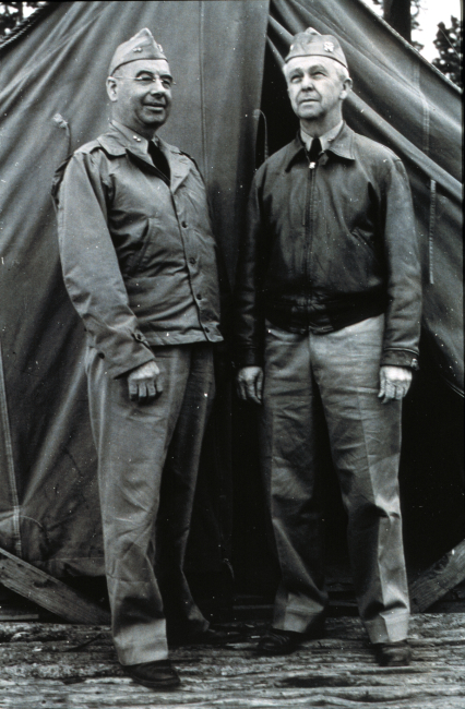 Rear Admiral Leo Otis Colbert and Captain Clement L