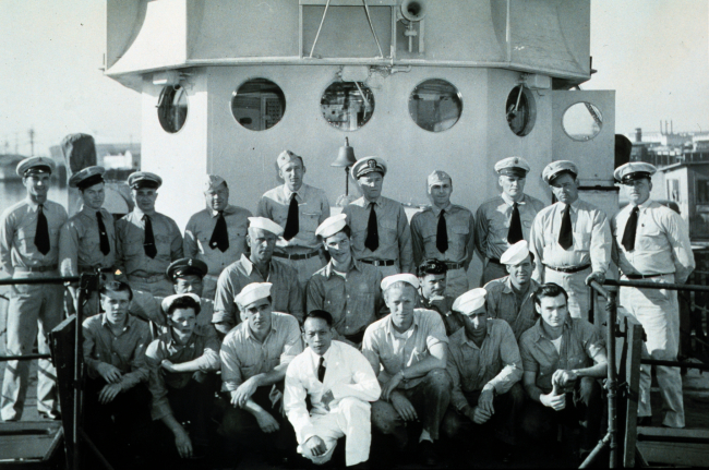 Wardroom and crew of ship C&GS; Ship BOWIE