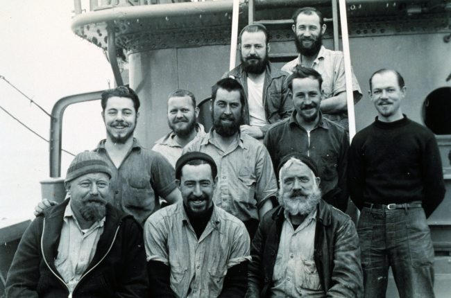 Possibly crew of PIONEER in Aleutians, 1940 ca