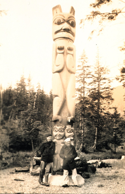 Totem pole in Southeast Alaska