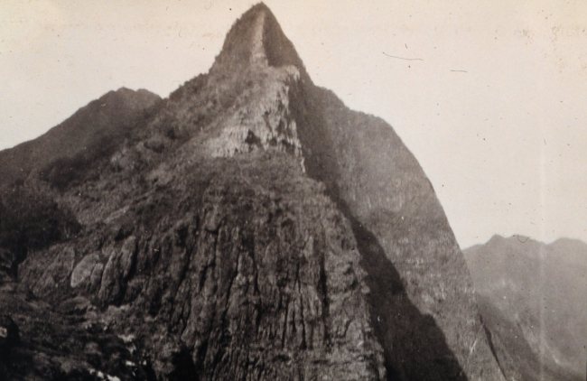 The Pali, a volcanic needle-like peak