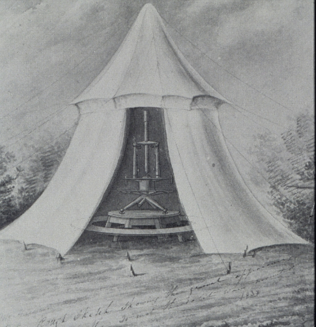 Ferdinand Hassler's observing tent
