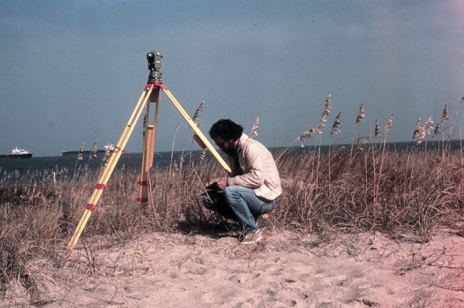 Recording Wild T-2 observations at entrance to Chesapeake Bay