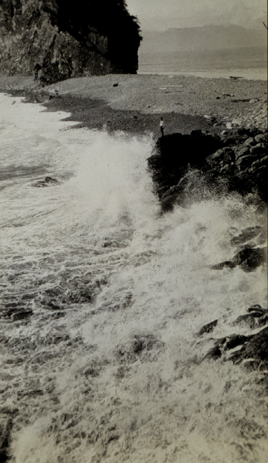 View of Heavy Surf at Point Elrington