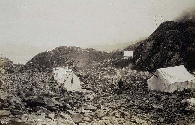 Camp on the Bulwark between Upper Cook Inlet and Prince William Sound
