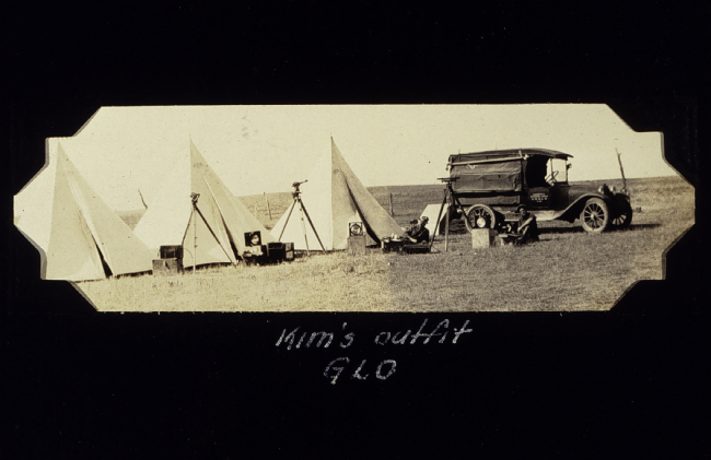 Government Land Office survey camp in South Dakota