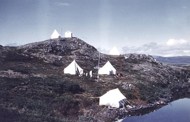 Astro camp at Pop Lake, Alaska