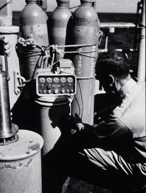 Angelo Ferrara operating velocimeter