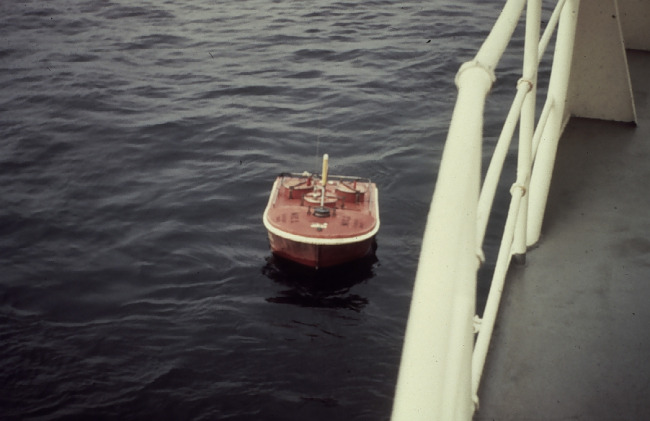 Current buoy in water in Penobscot Bay