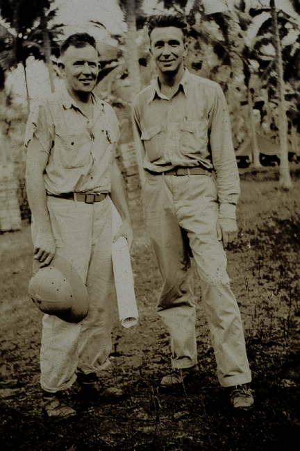 Emmett Sheridan and Norman Porter in the Solomons