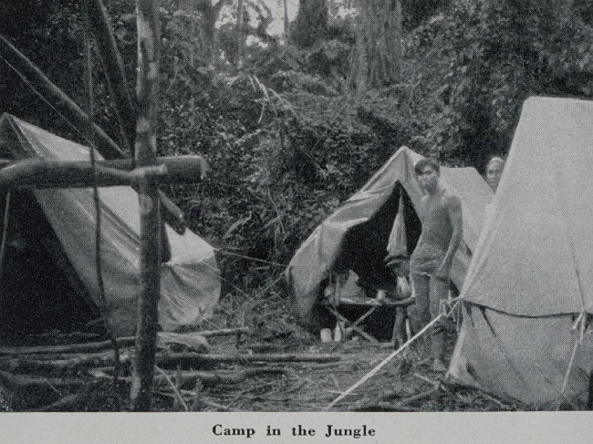 A snaky looking camp in the highlands of Central Luzon