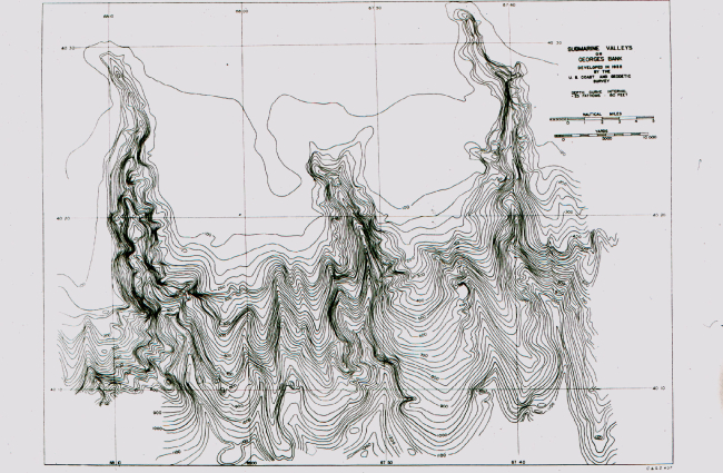  Submarine valleys of Georges Bank