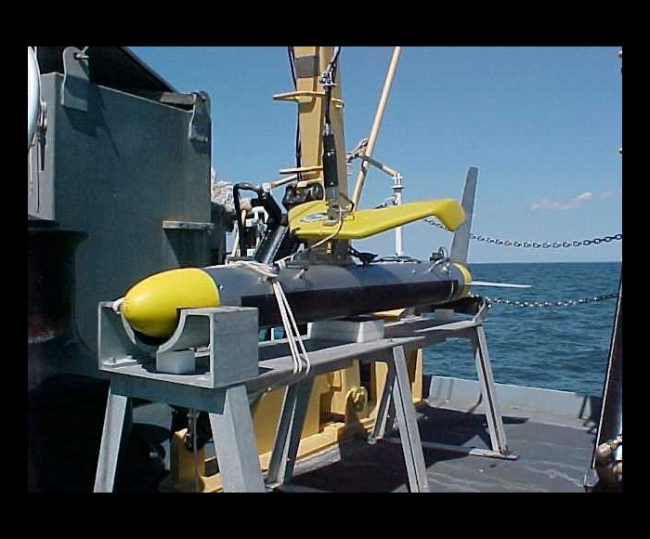 Towed sidescan sonar fish with depressor kite for helping maintain elevation off bottom