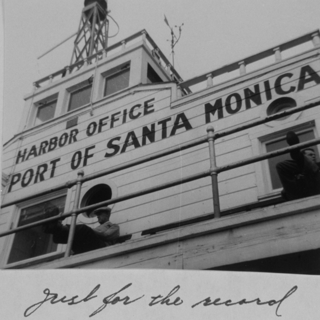 Harbor office at the port of Santa Monica