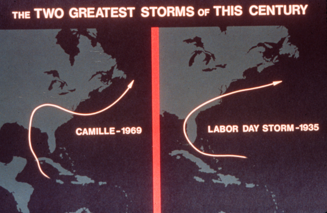 Tracks of Camille and the Labor Day Storm of 1935