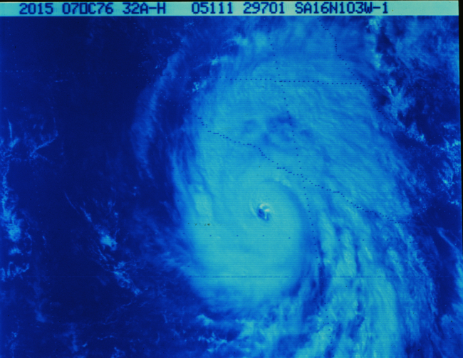 Hurricane Madeline in Pacific Ocean