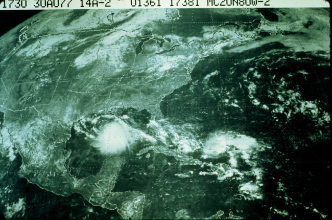 Hurricane Anita in central Gulf of Mexico