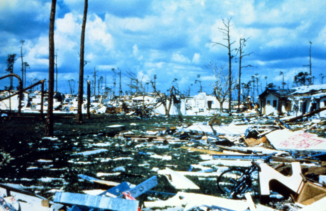 Hurricane Andrew - Another view of the Pinewoods Villa area