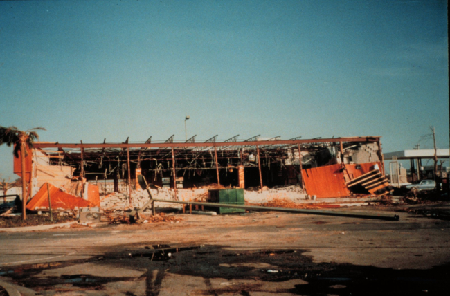 Hurricane Andrew - A retail store in the Cutler Ridge Mall north of Homestead