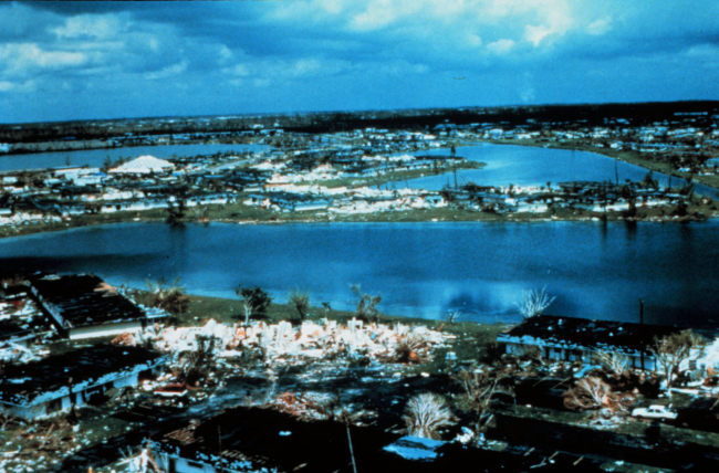 Hurricane Andrew - A damage streak at Naranja LakesThese damage streaks were evident throughout the hardest hit areas