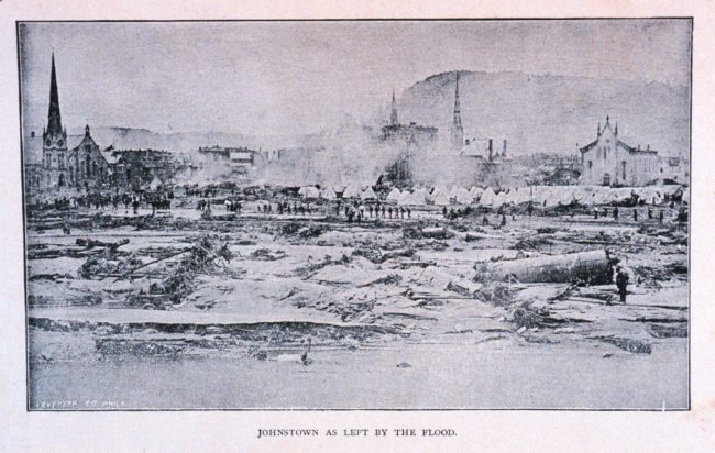 The aftermath of the Johnstown Flood