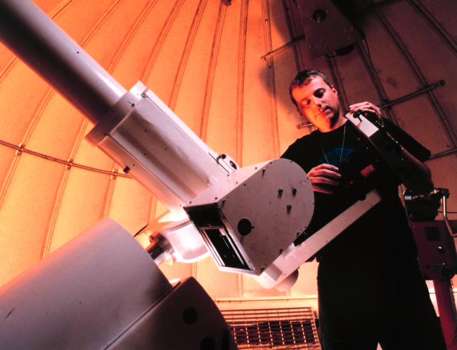 Telescope and Technician