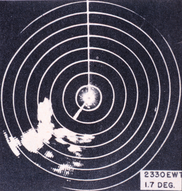 Violent thunderstorm activity and heavy rain to the southwest of Spring Lakepreceded a frontal passageIn:  AAF Manual 105-101-2  Radar Storm Detection, by Headquarters, Army AirForces, August 1945
