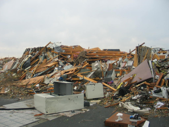 Debris from Joplin tornado