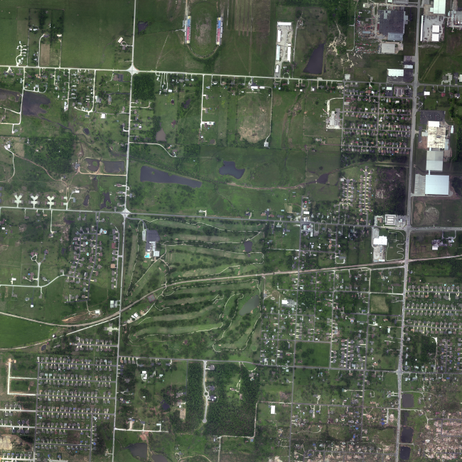 National Geodetic Survey series of aerial photographs showing  path of Joplintornado