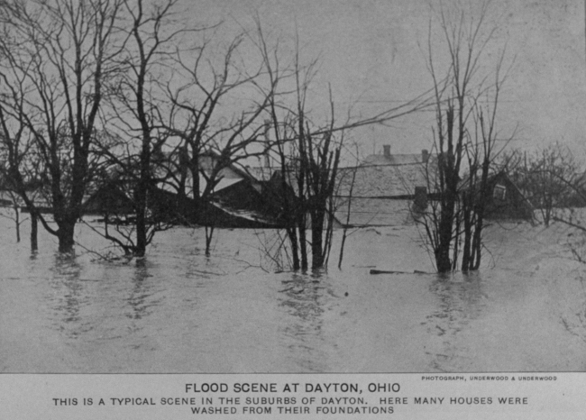 Flooding at Dayton along the Miami River