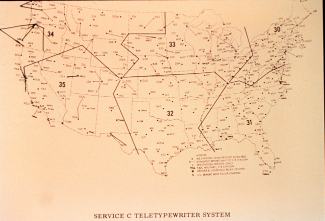 Service C teletypewriter system