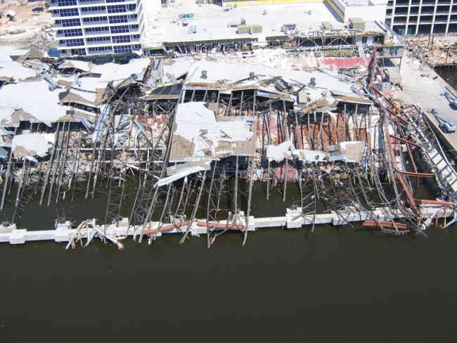 Hard Rock Casino barge completely destroyed
