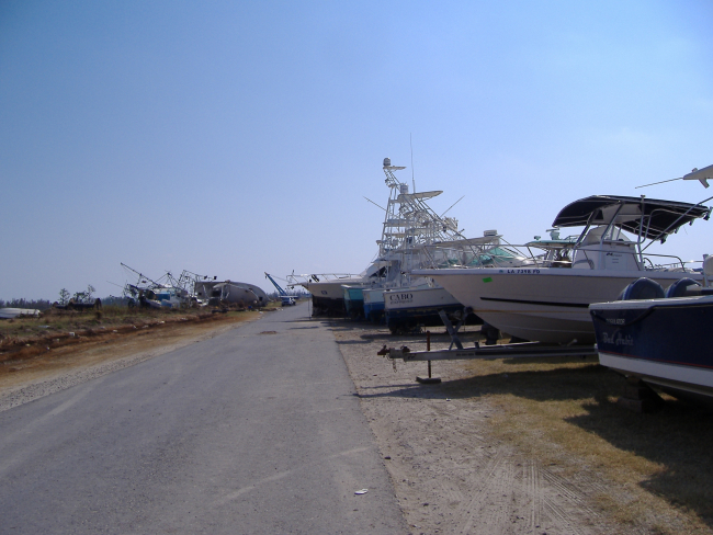 Some lucky boat owners got their boats back and operational in a short timewhile others had to wait months to have their's recovered from the land andprepared for re-floating