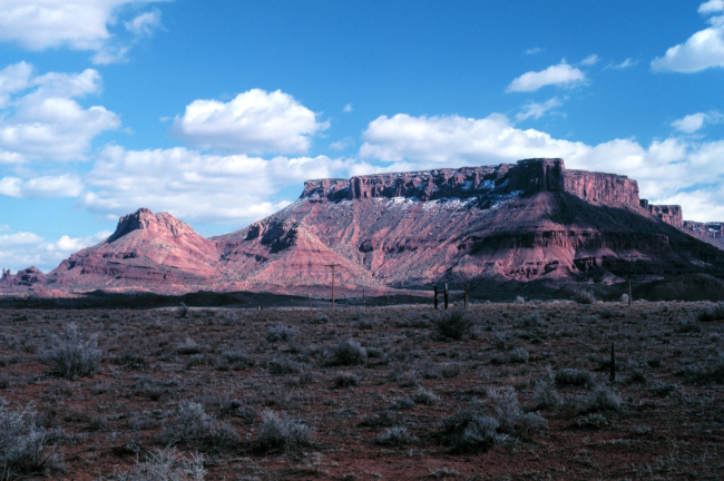 A classic mesa in the Colorado Plateau country