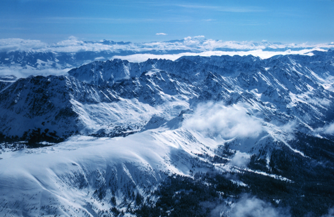 Rocky Mountain snow survey from NOAA aircraft