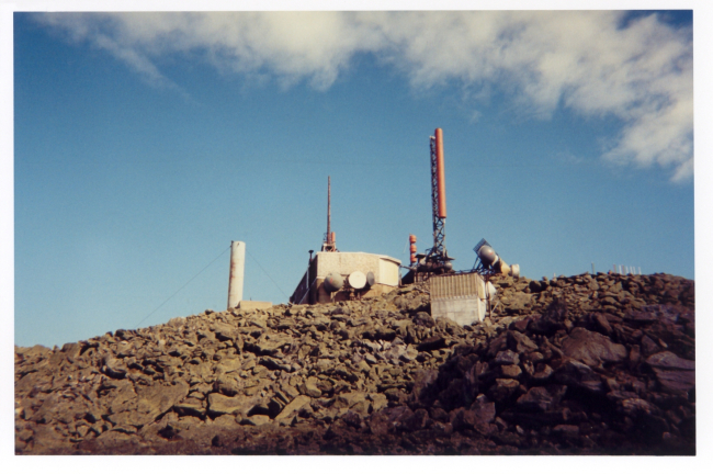 Part of the observatory at the summit of Mount Washington
