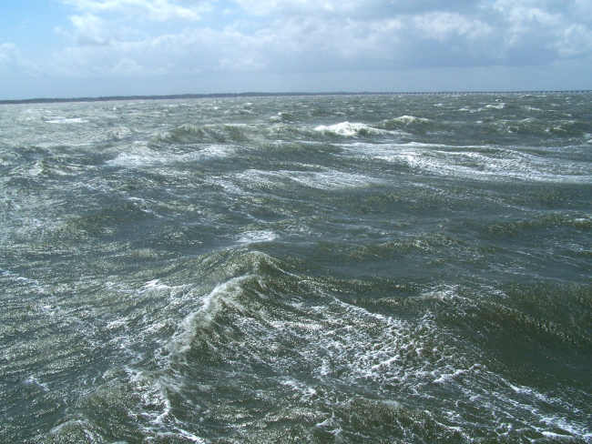Blowing hard in Chesapeake Bay