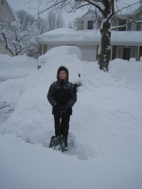 Shoveling out driveways led to 6-foot and greater piles of snow